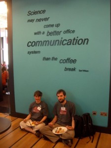 Image credit: Duncan Hull. (30 August 2008). “Science may never come up with a better office communication system than the coffee break” --Earl Wilson. Retrieved from https://www.flickr.com/photos/dullhunk/2816284089/ [CC-BY-2.0 (http://creativecommons.org/licenses/by/2.0)], via Flickr